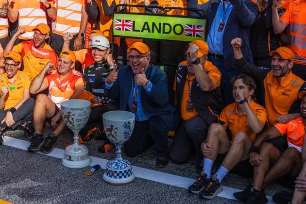Circuit Zandvoort, Zandvoort, Netherlands. 25.August.2024; Lando Norris of Great Britain and McLaren F1 Team during Formula One Italian Grand Prix  (264246607)