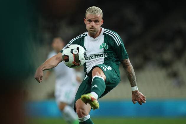 PHILIPP MAX of Panathinaikos FC in action during the SuperLeague regular season soccer match between Panathinaikos FC and Levadiakos held at OAKA Stadium in Athens, Greece, 25 August 2024. IMAGO ONE INCH PRODUCTIONS ATHENS Greece Copyright: xOnexInchxProductionsx 6295323