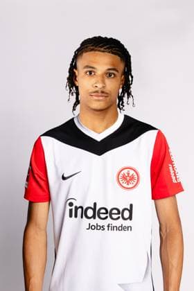 Jean-Matteo Bahoya, Eintracht Frankfurt, Porträttermin 2024 2025 1. BL Bundesliga Fußball