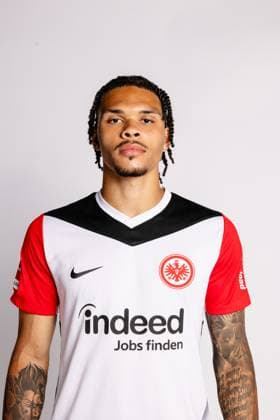 Nnamdi Collins, Eintracht Frankfurt, Porträttermin 2024 2025 1. BL Bundesliga Fußball