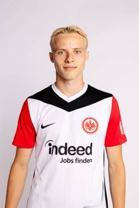 Oscar Hojlund, Eintracht Frankfurt, Porträttermin 2024 2025 1. BL Bundesliga Fußball