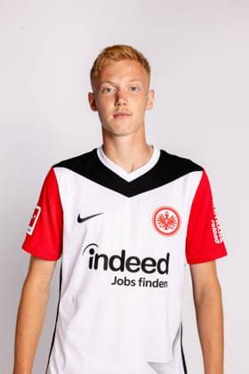 Hugo Larsson, Eintracht Frankfurt, Porträttermin 2024 2025 1. BL Bundesliga Fußball