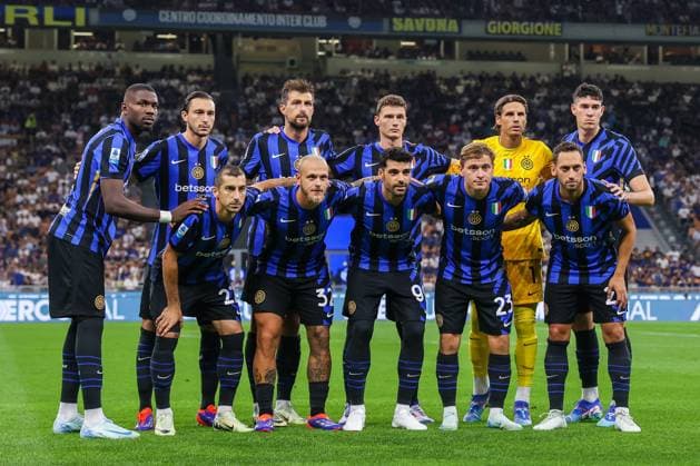 - Serie A - Inter - FC Internazionale vs US Lecce FC Internazionale team line up, Mannschaftsbild, Totale during Serie A 2024 25 football match between FC Internazionale and US Lecce at Giuseppe Meazza Stadium, Milan, Italy on August 24, 2024 Milan Italy  Copyright: xIPAxSport ABACAx
