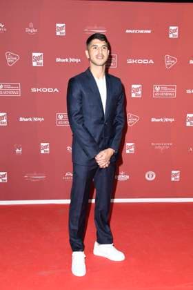 NAME bei der Ankunft zu der Preisverleihung des BILD-Award am 26.08.2024 in der Fischauktionshalle in Hamburg