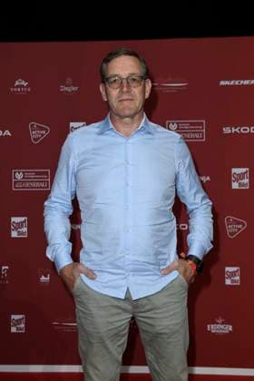 Alfred Gislason (isländischer Handballtrainer) bei der Ankunft zu der Preisverleihung des BILD-Award am 26.08.2024 in der Fischauktionshalle in Hamburg