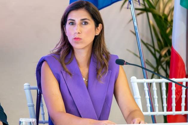 Alessia Cappello (Councilor for Economic Development and Labor Policies of Milan) during Formula 1 - Pirelli Gran Premio d Italia 2024 - Conferenza Stampa, Formula 1 Championship in Monza, Italy, August 27 2024  Copyright: xLucaxRossini IPAxSportx xipa-agex xx IPA_49108354 IPA_Agency_IPA49108354