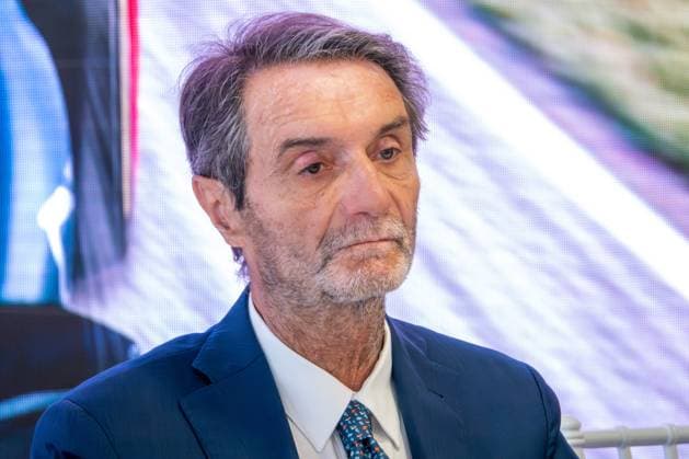 Attilio Fontana (President of Regione Lombardia) during Formula 1 - Pirelli Gran Premio d Italia 2024 - Conferenza Stampa, Formula 1 Championship in Monza, Italy, August 27 2024  Copyright: xLucaxRossini IPAxSportx xipa-agex xx IPA_49108358 IPA_Agency_IPA49108358