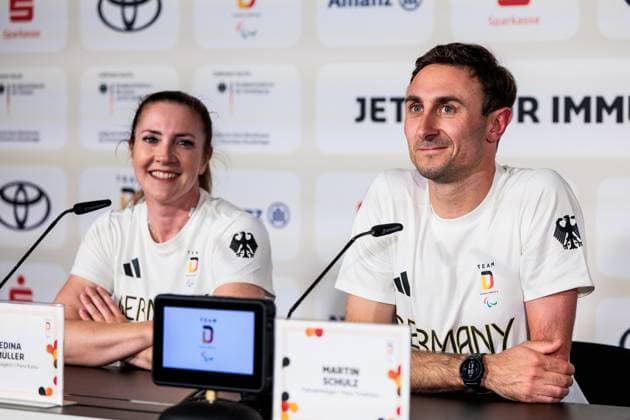 Sport Themen der Woche KW35 Sport Bilder des Tages Paris 2024 Paralympics: Eröffnungspressekonferenz Team D Paralympics, 27.08.2024 PARIS, FRANKREICH 27. August - Eröffnungspressekonferenz Team D Paralympics der Paris 2024 Paralympics am 27.08.2024 im Deutschen Haus in Paris Frankreich. Martin Schulz (Para Triathlon) *** Paris 2024 Paralympics Opening Press Conference Team D Paralympics, 27 08 2024 PARIS, FRANCE August 27 Opening Press Conference Team D Paralympics of the Paris 2024 Paralympics on 27 08 2024 at the German House in Paris France Martin Schulz Para Triathlon Copyright: xBEAUTIFULxSPORTS Wunderlx