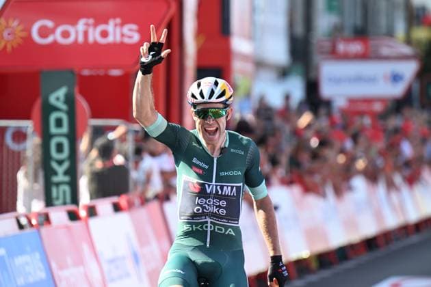 27-08-2024 Vuelta A Espana; Tappa 10 Ponteareas - Baiona; 2024, Visma - Lease A Bike; Van Aert, Wout; Baiona; 