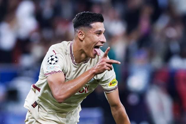 Sport Bilder des Tages SOCCER - UEFA CL, RBS vs Kyiv SALZBURG,AUSTRIA,27.AUG.24 - SOCCER - UEFA Champions League, qualification, Red Bull Salzburg vs FC Dynamo Kyiv. Image shows the rejoicing of Adam Daghim (RBS).  GEPAxpictures xMathiasxMandl