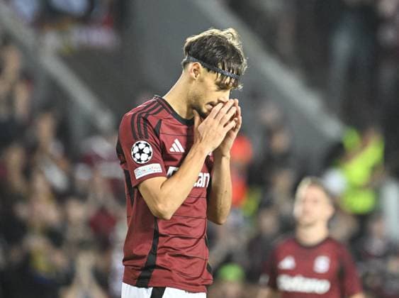 Disappointed Veljko Birmancevic of Sparta after missed penalty during the Football Champions League 4th qualifying round Return match: Sparta Prague vs Malmo FF in Prague, Czech Republic, August 27, 2024. (CTKxPhoto KaterinaxSulova) CTKPhotoP2024082707158  CTKPhotoP2024082707158