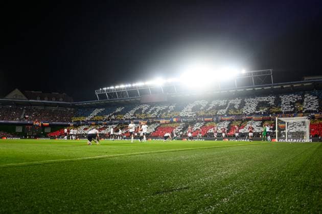 240827 General view of Letna Stadium during the UEFA Champions League football match between Sparta Prague and Malmö FF on August 27, 2024 in Prague. Photo: Mathilda Ahlberg BILDBYRAN kod MA MA0710 fotboll football soccer fotball champions league sparta prag malmö ff bbeng publik Copyright: MATHILDAxAHLBERG BB240827MA097