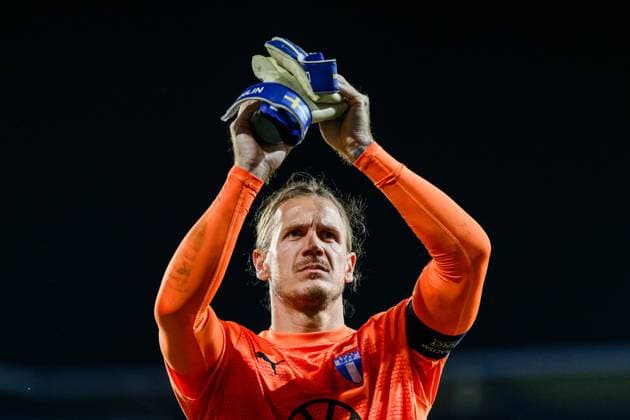 240827 Johan Dahlin of Malmö FF during the UEFA Champions League football match between Sparta Prague and Malmö FF on August 27, 2024 in Prague. Photo: Mathilda Ahlberg BILDBYRAN kod MA MA0710 fotboll football soccer fotball champions league sparta prag malmö ff bbeng bbauto Copyright: MATHILDAxAHLBERG BB240827MA145
