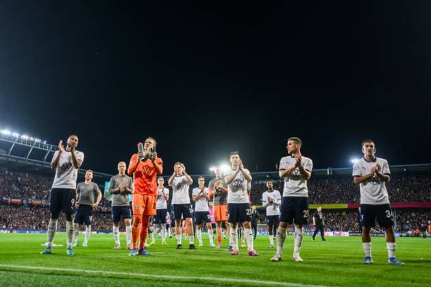 240827 during the UEFA Champions League football match between Sparta Prague and Malmö FF on August 27, 2024 in Prague. Photo: Mathilda Ahlberg BILDBYRAN kod MA MA0710 fotboll football soccer fotball champions league sparta prag malmö ff bbeng Copyright: MATHILDAxAHLBERG BB240827MA146
