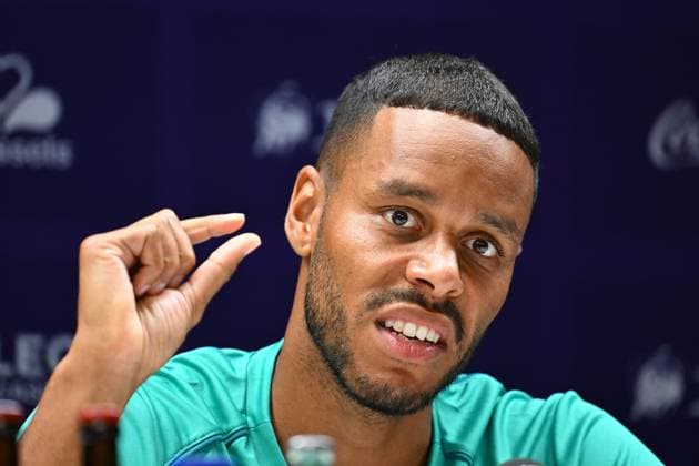 RSC Anderlecht v FC Dinamo Minsk - UEFA Europa League Media Activities ANDERLECHT, BELGIUM - AUGUST 28 : Jorgensen Zanka Mathias defender of RSC Anderlecht talking to the press during a press conference, PK, Pressekonferenz prior to the UEFA Europa League Qualifiers Play-off 2nd leg match between RSC Anderlecht and FC Dinamo Minsk on August 28, 2024 in Anderlecht, Belgium, 28 08 2024 Anderlecht Belgium  Copyright: xVincentxKalutx