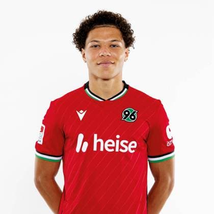 Montell Ndikom, Hannover 96. Porträttermin Saison 2024 2025 2. BL Bundesliga Copyright: Hannover 96 Lars Kaletta; Fussball GER Porträt Vorstellung Präsentation Pressetermin Headshot Headshots xptt