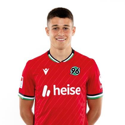 Nicolo Tresoldi, Hannover 96. Porträttermin Saison 2024 2025 2. BL Bundesliga Copyright: Hannover 96 Lars Kaletta; Fussball GER Porträt Vorstellung Präsentation Pressetermin Headshot Headshots xptt