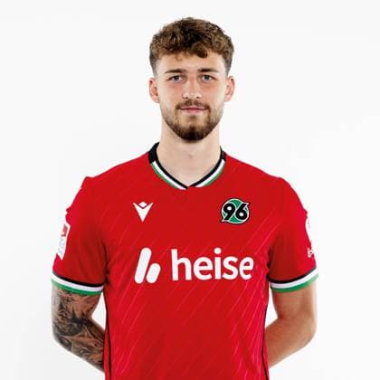 Eric Uhlmann, Hannover 96. Porträttermin Saison 2024 2025 2. BL Bundesliga Copyright: Hannover 96 Lars Kaletta; Fussball GER Porträt Vorstellung Präsentation Pressetermin Headshot Headshots xptt