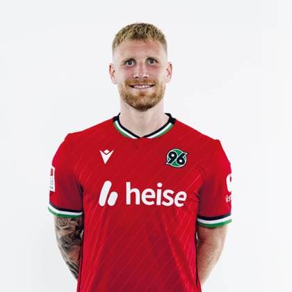Andreas Voglsammer, Hannover 96. Porträttermin Saison 2024 2025 2. BL Bundesliga Copyright: Hannover 96 Lars Kaletta; Fussball GER Porträt Vorstellung Präsentation Pressetermin Headshot Headshots xptt