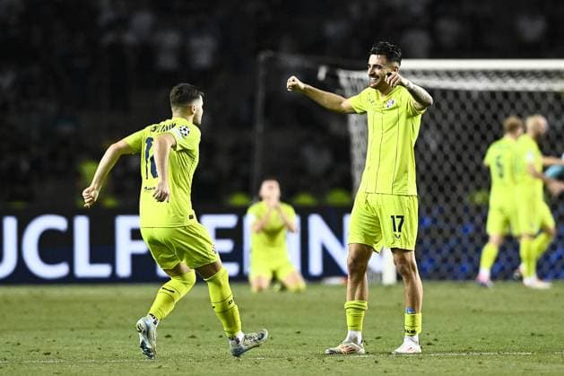 Qarabag v GNK Dinamo Zagreb - UEFA Champions Qualifying Play-Off: Second Leg BAKU, AZERBAIJAN - AUGUST 28: Sandro Kulenovic of Dinamo Zagreb reacts after the UEFA Champions Qualifying Play-Off Second Leg match between Qarabag and GNK Dinamo Zagreb at Tofiq Bahramov Stadium on August 28, 2024 in Baku, Azerbaijan.  MarkoxLukunic PIXSELL