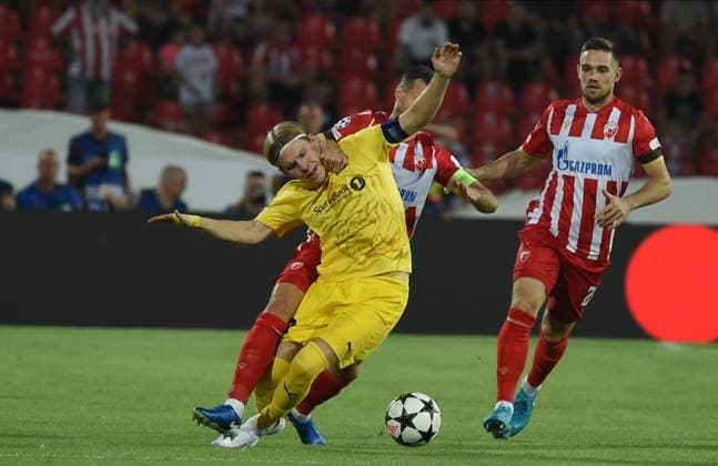 CRVENA ZVEZDA vs BODE GLIMT JENS PETTER HAUGE Bodo Glimt football player at the UEFA Champions League qualification match against Red Star at the Rajko Mitic Stadium, Belgrade 28.08.2024. Nebojsa Parausic MN PRESS Football, Champions League, Red Star, Bodo Glimt, Qualifications Belgrade Stadion Rajko Mitic Serbia Copyright: xIvicaxVeselinovx xMNxPressx