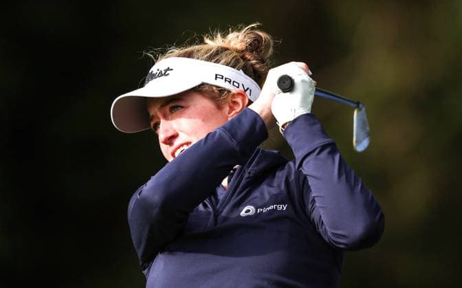 2024 KPMG Women s Irish Open, Carton House, Kildare 29 8 2024 Anna Foster tees off on the 14th Anna Foster tees off on the 14th 29 8 2024  Copyright: x INPHO BenxBradyx BB4_7651