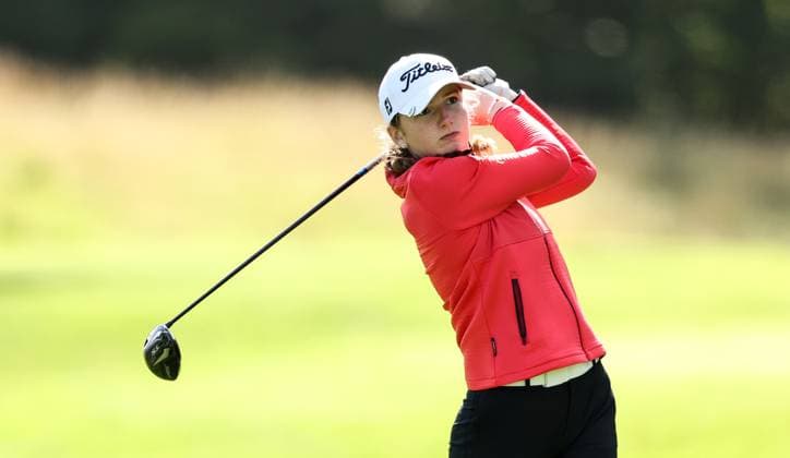 2024 KPMG Women s Irish Open, Carton House, Kildare 29 8 2024 Kate Dillon tees off on the 8th Kate Dillon tees off on the 8th 29 8 2024  Copyright: x INPHO BenxBradyx BB4_8129