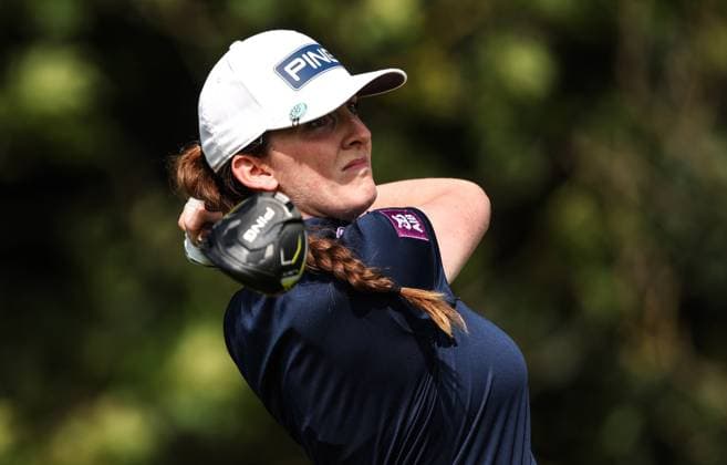 2024 KPMG Women s Irish Open, Carton House, Kildare 29 8 2024 Lauren Walsh tees off on the 3rd Lauren Walsh tees off on the 3rd 29 8 2024  Copyright: x INPHO BenxBradyx BB4_9166