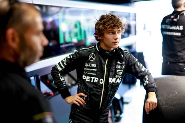 12 Andrea Kimi Antonelli (ITA, Mercedes-AMG Petronas F1 Team), F1 Grand Prix of Italy at Autodromo Nazionale Monza on August 29, 2024 in Monza, Italy. (Photo by HOCH ZWEI) Monza Italy