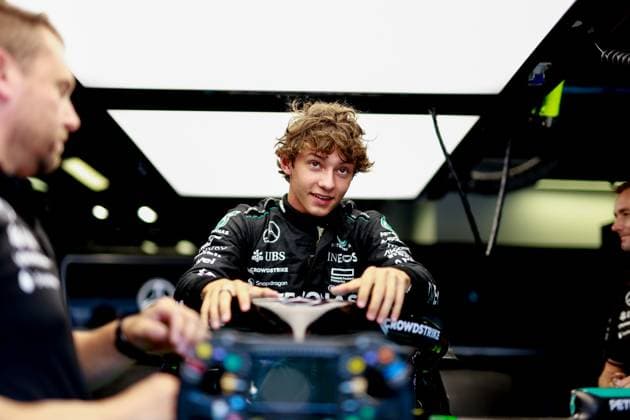 12 Andrea Kimi Antonelli (ITA, Mercedes-AMG Petronas F1 Team), F1 Grand Prix of Italy at Autodromo Nazionale Monza on August 29, 2024 in Monza, Italy. (Photo by HOCH ZWEI) Monza Italy