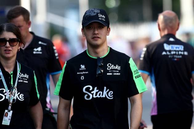 29.08.2024, xsvx, Motorsport FIA Formel 1, Großer Preis von Italien 2024 emspor, v.l. Max Guanyu Zhou (Sauber Stake F1 Team ) Startnummer 24 (FIA REGULATIONS PROHIBIT ANY USE OF PHOTOGRAPHS as IMAGE SEQUENCES and or QUASI-VIDEO) Monza