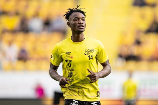 240829 Jalal Abdullai of Elfsborg during warmup ahead off the UEFA Europa League playoff between Elfsborg and Molde on August 29, 2024 in Boras. Photo: Jörgen Jarnberger BILDBYRAN COP 112 JJ0394 fotboll football soccer fotball uefa europa league playoff elfsborg molde bbeng Copyright: JÖRGENxJARNBERGER BB240829JJ010