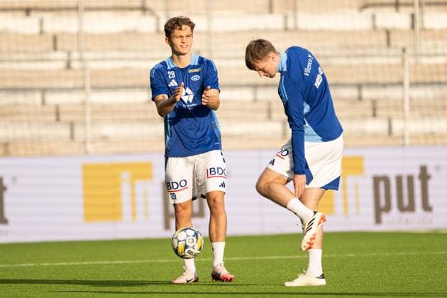 240829 Gustav Nyheim of Molde during warmup ahead off the UEFA Europa League playoff between Elfsborg and Molde on August 29, 2024 in Boras. Photo: Jörgen Jarnberger BILDBYRAN COP 112 JJ0394 fotboll football soccer fotball uefa europa league playoff elfsborg molde bbeng Copyright: JÖRGENxJARNBERGER BB240829JJ005