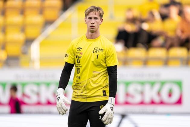 240829 Goalkeeper Melker Uppenberg of Elfsborg of Elfsborg during warmup ahead off the UEFA Europa League playoff between Elfsborg and Molde on August 29, 2024 in Boras. Photo: Jörgen Jarnberger BILDBYRAN COP 112 JJ0394 fotboll football soccer fotball uefa europa league playoff elfsborg molde bbeng Copyright: JÖRGENxJARNBERGER BB240829JJ007