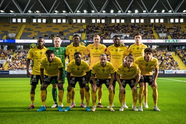 240829 The players of Elfsborg pose for a team group, Mannschaftsbild, Totale photo ahead of the UEFA Europa League playoff between Elfsborg and Molde on August 29, 2024 in Boras. Photo: Jörgen Jarnberger BILDBYRAN COP 112 JJ0394 fotboll football soccer fotball uefa europa league playoff elfsborg molde bbeng Copyright: JÖRGENxJARNBERGER BB240829JJ014