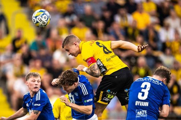 240829 Sebastian Holmen of Elfsborg during the UEFA Europa League playoff between Elfsborg and Molde on August 29, 2024 in Boras. Photo: Jörgen Jarnberger BILDBYRAN COP 112 JJ0394 fotboll football soccer fotball uefa europa league playoff elfsborg molde bbeng Copyright: JÖRGENxJARNBERGER BB240829JJ019