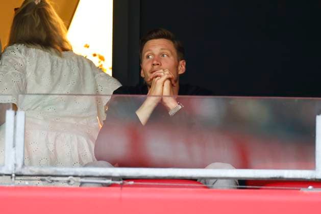 AMSTERDAM, 29-08-2024 , JohanCruyff Arena, Europa League Play Offs, season 2024 2025, Ajax- Jagiellonia Bialystok. Wout Weghorst on the stand Ajax - Jagiellonia Bialystok  x26142862x Copyright: