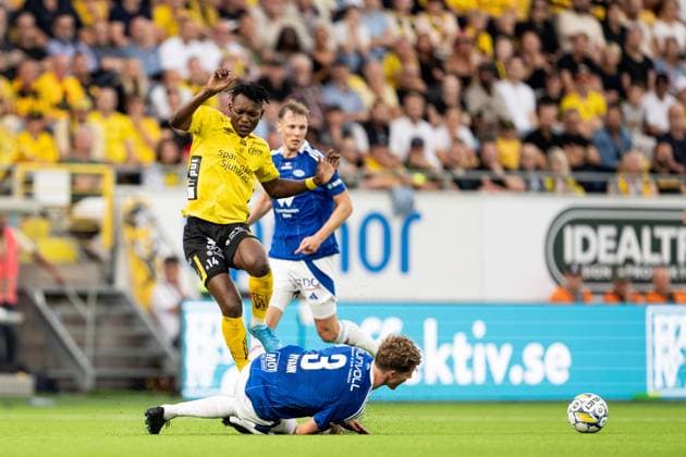 240829 Jalal Abdullai of Elfsborg during the UEFA Europa League playoff between Elfsborg and Molde on August 29, 2024 in Boras. Photo: Jörgen Jarnberger BILDBYRAN COP 112 JJ0394 fotboll football soccer fotball uefa europa league playoff elfsborg molde bbeng Copyright: JÖRGENxJARNBERGER BB240829JJ025
