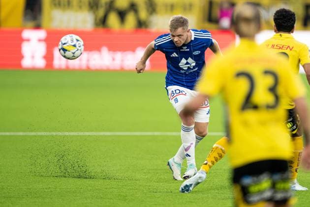 240829 Eirik Haugan of Molde during the UEFA Europa League playoff between Elfsborg and Molde on August 29, 2024 in Boras. Photo: Jörgen Jarnberger BILDBYRAN COP 112 JJ0394 fotboll football soccer fotball uefa europa league playoff elfsborg molde bbeng Copyright: JÖRGENxJARNBERGER BB240829JJ035