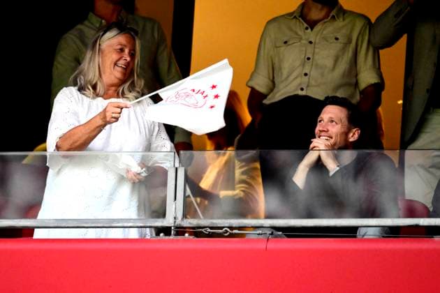 AMSTERDAM - Wout Weghorst of Ajax in the stands during the UEFA Europa League play-offs match between Ajax and Jagiellonia Bialystok in the Johan Cruijff ArenA on August 29, 2024 in Amsterdam. ANP OLAF KRAAK UEFA Europa League Play-Offs Second Leg 2024 25 xVIxANPxSportx xxANPxIVx 507046839 originalFilename: 507046839.jpg