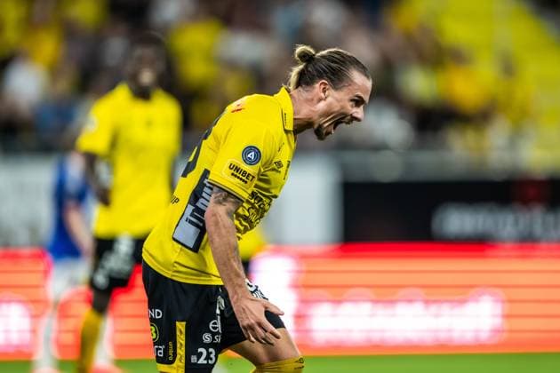 240829 Niklas Hult of Elfsborg reacts during the UEFA Europa League playoff between Elfsborg and Molde on August 29, 2024 in Boras. Photo: Jörgen Jarnberger BILDBYRAN COP 112 JJ0394 fotboll football soccer fotball uefa europa league playoff elfsborg molde bbeng Copyright: JÖRGENxJARNBERGER BB240829JJ041