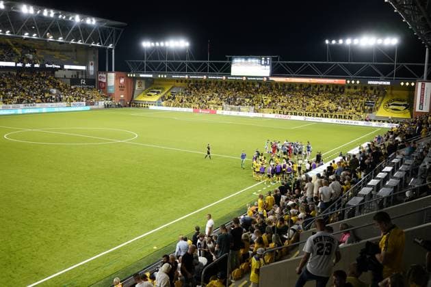 BORAS, SVERIGE 20240829 Lagen samlas inför avspark i förlängningen under torsdagens kvalmatch till Europa League mellan IF Elfsborg och Molde FK pa Boras Arena. BORAS SVERIGE x9200x