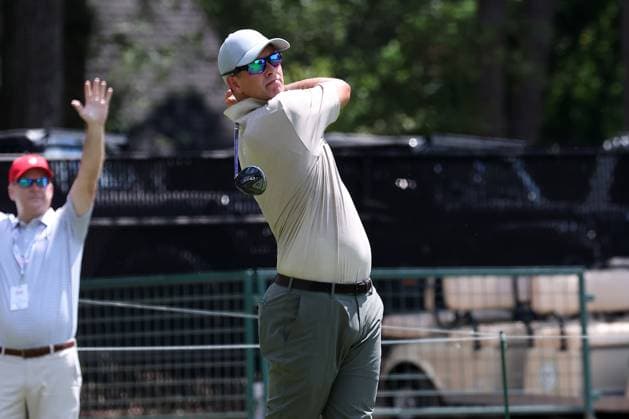 ATLANTA, GA - AUGUST 29: Adam Scott (AUS) during the opening round of the 2024 Tour Championship at on August 29, 2024 at East Lake Golf Club in Atlanta, Georgia. (Photo by Michael Wade Icon Sportswire) GOLF: AUG 29 PGA, Golf Herren FedExCup Playoffs - TOUR Championship EDITORIAL USE ONLY Icon08292401