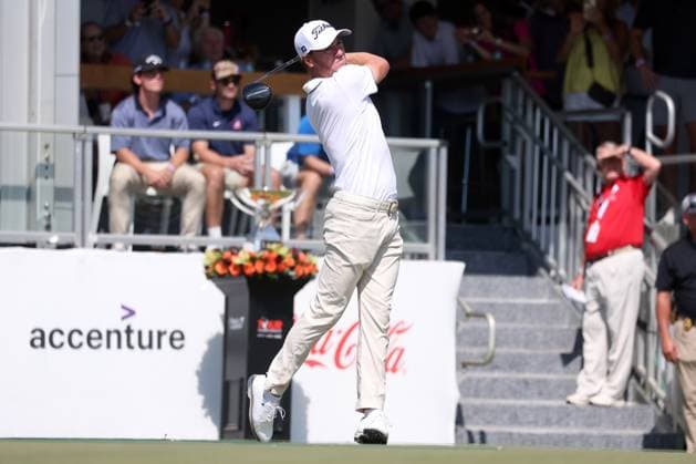 ATLANTA, GA - AUGUST 29: Justin Thomas (USA) during the opening round of the 2024 Tour Championship at on August 29, 2024 at East Lake Golf Club in Atlanta, Georgia. (Photo by Michael Wade Icon Sportswire) GOLF: AUG 29 PGA, Golf Herren FedExCup Playoffs - TOUR Championship EDITORIAL USE ONLY Icon08292408