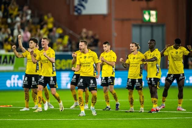 240829 Players of Elfsborg at a penalty shoot out during the UEFA Europa League playoff between Elfsborg and Molde on August 29, 2024 in Boras. Photo: Jörgen Jarnberger BILDBYRAN COP 112 JJ0394 fotboll football soccer fotball uefa europa league playoff elfsborg molde bbeng Copyright: JÖRGENxJARNBERGER BB240829JJ045
