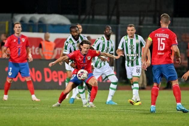 Banja Luka, Bosnia and Herzegovina, 29th August 2024: Enver Kulasin of Borac Banja Luka (C) in action during the UEFA Europa League Play-Offs round, 2nd leg football match between Borac Banja Luka (Bosnia and Herzegovina) and Ferencvaros (Hungary) at Gradski Stadion Banja Luka, Banja Luka, BiH. (Igor Kupljenik SPP) Copyright: xIgorxKupljenikx xSPPx spp-en-IgKuSp-IK0_4280