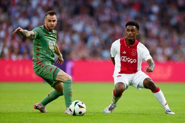 AMSTERDAM, 29-08-2024 , JohanCruyff Arena, Europa League Play Offs, season 2024 2025, Ajax- Jagiellonia Bialystok. Ajax player Jorrel Hato Ajax - Jagiellonia Bialystok  x26143738x Copyright: