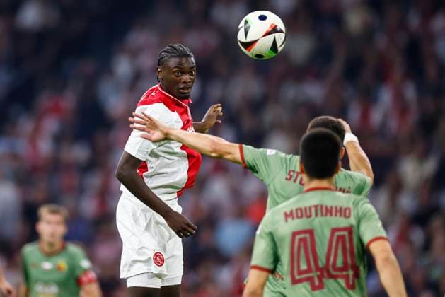 AMSTERDAM, 29-08-2024 , JohanCruyff Arena, Europa League Play Offs, season 2024 2025, Ajax- Jagiellonia Bialystok. Ajax player Jorthy Mokio (debute) Ajax - Jagiellonia Bialystok  x26143949x Copyright: