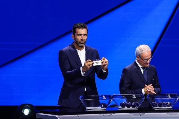 29th of August 2024 - UEFA CHAMPIONS LEAGUE KICK OFF 2024 2025 - DRAW LOTTERY WITH AI - FORUM GRIMALDI buffon (gianluigi) shows the ticket of Real Madrid during the draw lottery MONACO MONACO Copyright: xSPORTPIXPRESSx xFREDxPORCUx