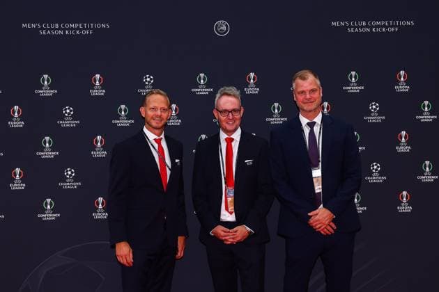 29th of August 2024 - UEFA CHAMPIONS LEAGUE KICK OFF 2024 2025 - DRAW LOTTERY WITH AI - FORUM GRIMALDI The VFB Stuttgart president wehrle (alexander) poses before the ceremony MONACO MONACO Copyright: xSPORTPIXPRESSx xFREDxPORCUx